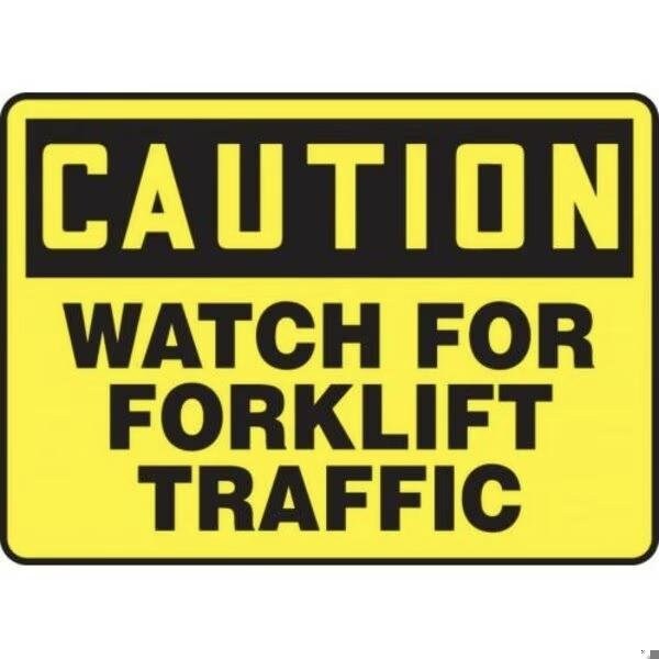 Accuform OSHA CAUTION SAFETY SIGN WATCH FOR FRMVHR676XP FRMVHR676XP - main